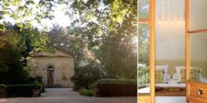 The former Chapel at Le chateau des Alpilles converted farmhouses with very cozy rooms